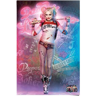 Poster REINDERS "Suicide Squad Harley Quinn", rosa (farbe bild(er): rosa), B:61cm H:91,5cm, Papier, Bilder, Poster