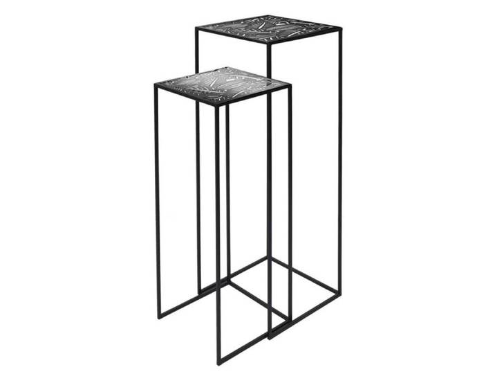 Lot de 2 sellettes métal gigognes Havana