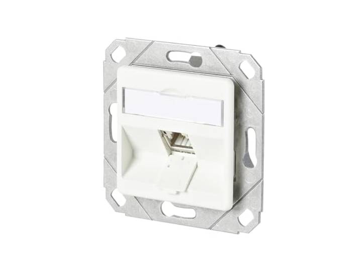METZ CONNECT C6A module 1 poort 180°M UPk zuiver wit