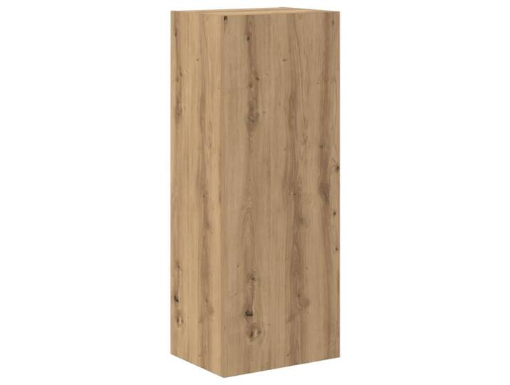 Meuble tv mural rectangulaire 40 x 30 x 102 cm bois beige
