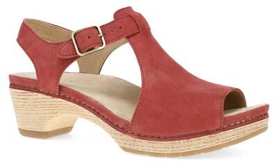 Women's Laverne Paprika Nubuck Sandal by Dansko in Paprika (Size 39 M)