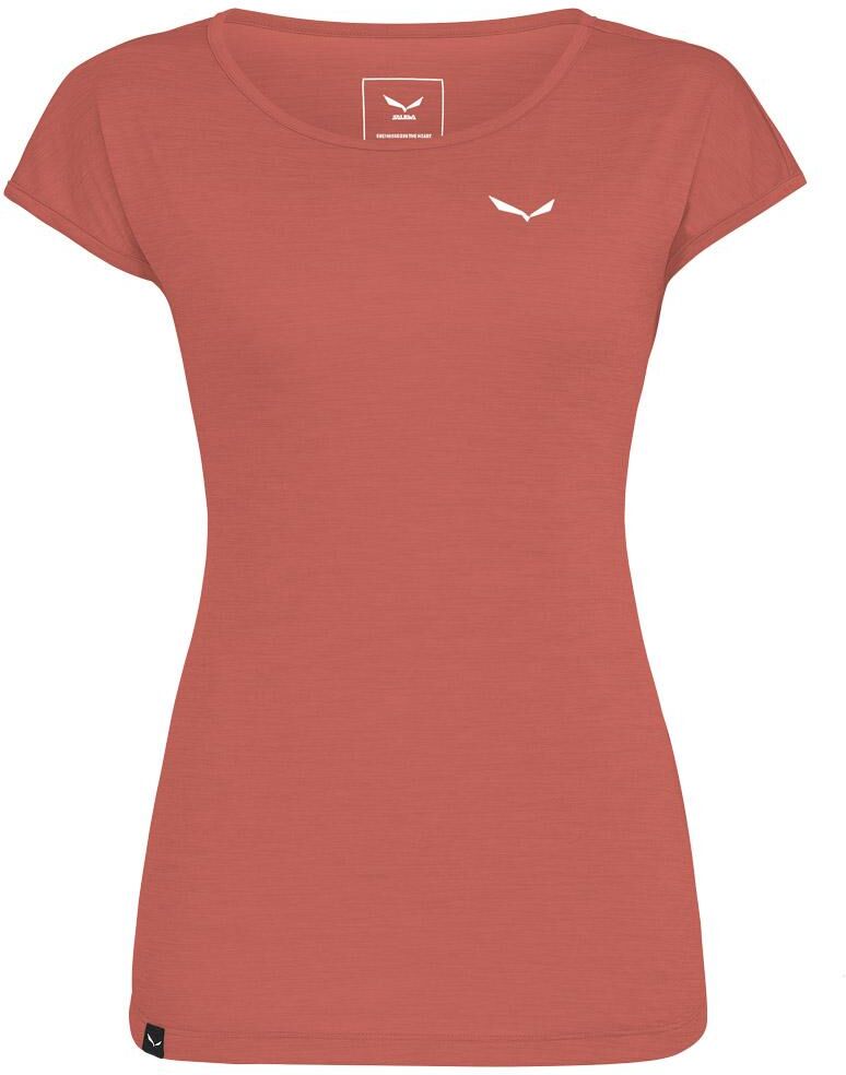 Salewa  - Puez Melange Dry W Etruscan Red Melange - 34 - Tee-shirt de rando