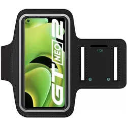 SmartFitness Realme GT Neo2 Handy Sport Armband, Smartphone Sportarmband, Schwarz