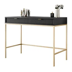 KONSOLENTISCH CORTADO GOLD T104 SCHWARZ