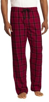 District DT1800 Flannel Plaid Pant in New Red size 4XL