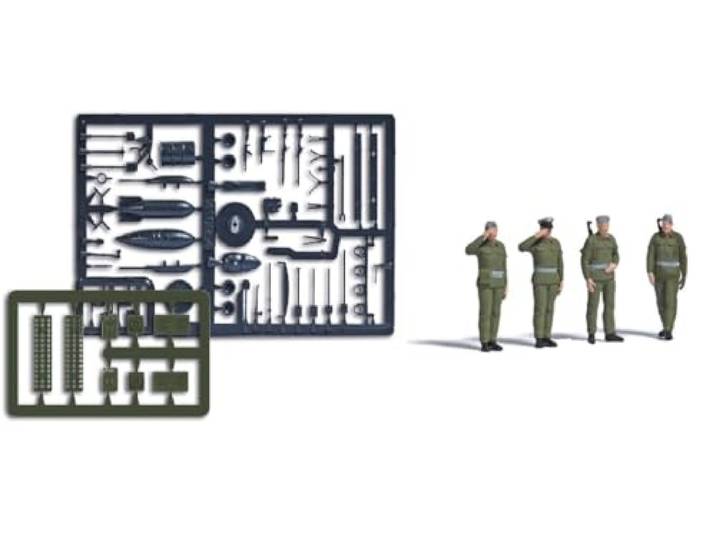 Busch - 4 NVA SOLDATEN STEHEND H0