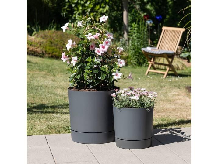 Vase à plantes 47/235 Ø 46cm Gris/Gris foncé