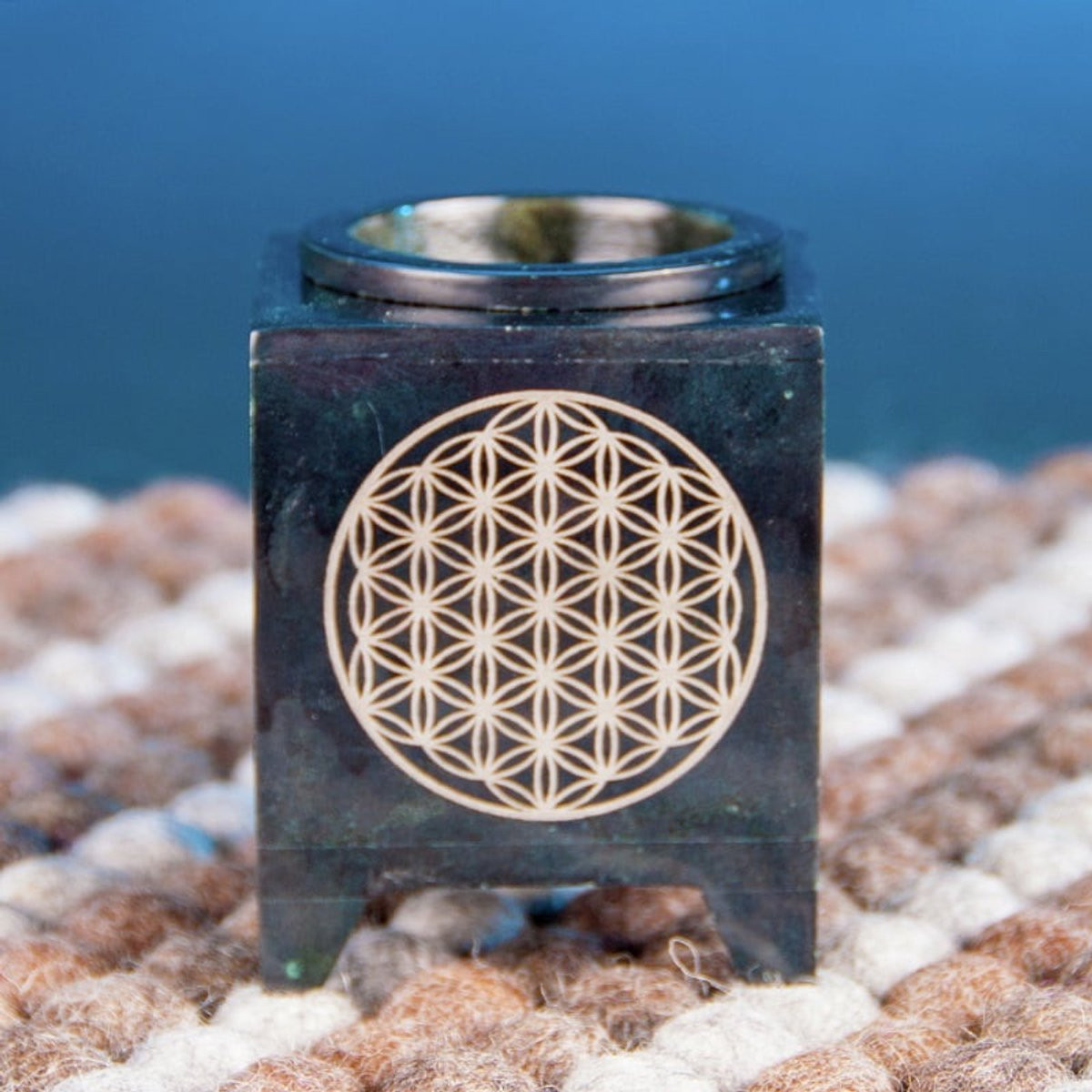 Aromalamp Flower of Life zwart van Berk