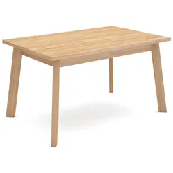 SKRAUT HOME Esstisch, Küche, Esszimmer, 140x90x75cm, Für 6 Personen, Holzbeine, Moderner Stil, Eiche _ 398_10
