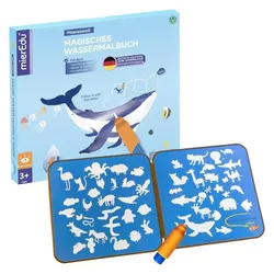 mierEdu Magisches Wassermalbuch - Meereswelt (Deutsch, Englisch, Französisch, Italienisch)