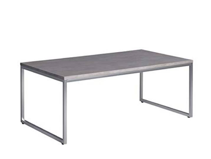 M2 Kollektion Lagos 2 - Couchtisch, Keramikoptik Dekor, grau, 110x43x60cm