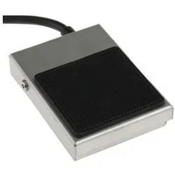RS PRO Fussschalter mit 2m Anschlusskabel, Schalter + Taster, Silber
