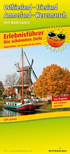Publicpress - Erlebnisführer Ostfriesland, Friesland, Ammerland & Wesermarsch: Mit Radrouten und Informationen zu Freizeiteinrichtungen auf der Kartenrückseite, ... auf der Kartenrückseite, GPS-genau - Preis vom 10.10.2026 11:48:34 h