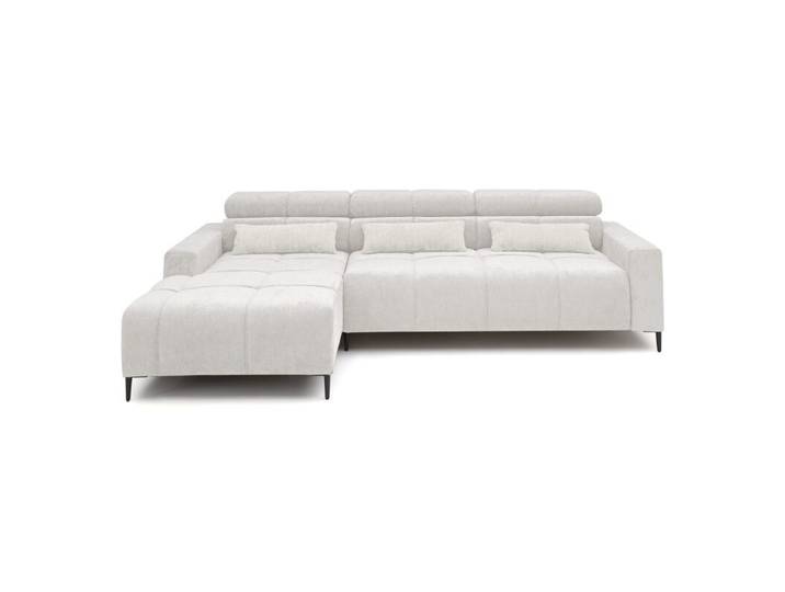 Trendstore Hilaria Ecksofa inkl. Kopfteilverstellung und Sitztiefenverstellung - Flow creme - links Großzügiges Sofa in modernem Design, bequem gepolstert, mit komfortablen Funktionen automatische Sitztiefenverstellung, manuelle Kopfteilverstellung Modern