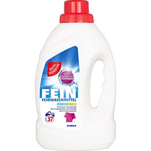 Gut&Günstig Waschmittel Feinwaschmittel, flüssig, 1,5 Liter, Waschladungen 37