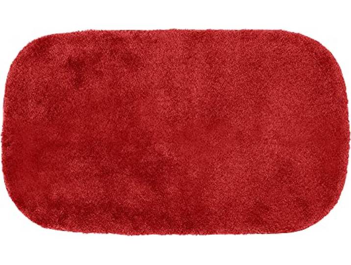 Erwin Müller Badematte, Badteppich Kefalonia rutschhemmend rot Größe 60x100 cm - für Fußbodenheizung geeignet, dichter, Flauschiger Floor (weitere Farben, Größen)