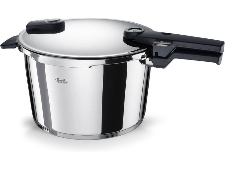 Fissler Schnellkochtopf Vitaquick®Elemental Dampfkochtopf Premium Drucktopf, Edelstahl 18/10 (1-tlg), Schnellkochtopf mit 2 Garstufen und Superthermic Boden
