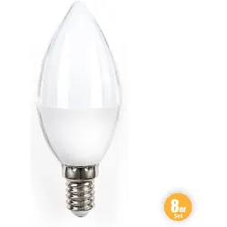I-GLOW LED-Leuchtmittel, Kerze E14 - 8er-Set