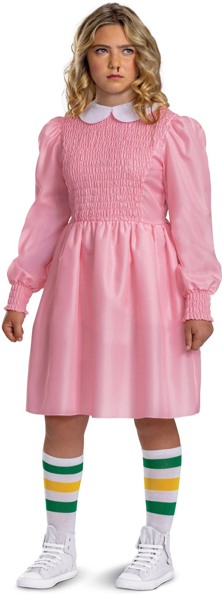 Stranger Things Eleven Pink Dress Costume Tween XL 14-16 for Tweens, Official Disguise Licensed Costume