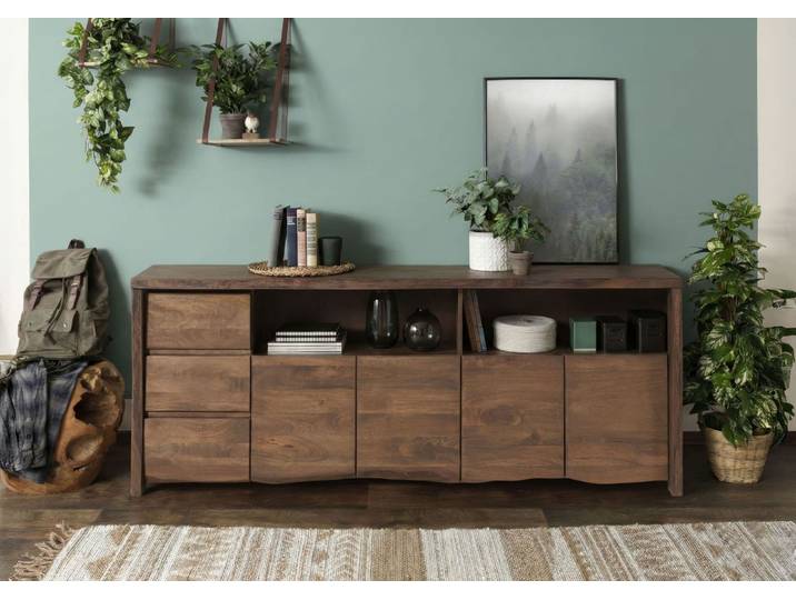 Sideboard Mango 200x45x80 braun geölt PURE MANGO #217