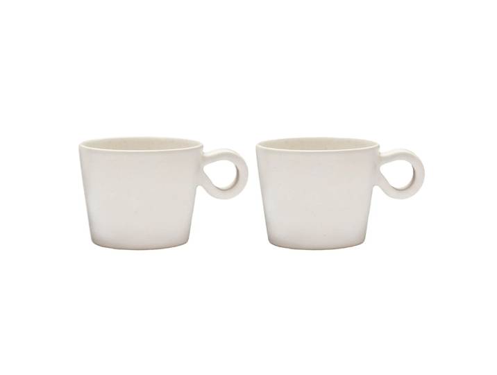 PotteryJo Tasse avec poignée Daria Lot de 2 Cotton white