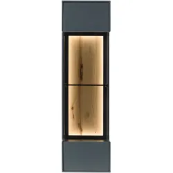 Hängevitrine Kernbuche 37x38x130 anthrazit lackiert SALZBURG #102