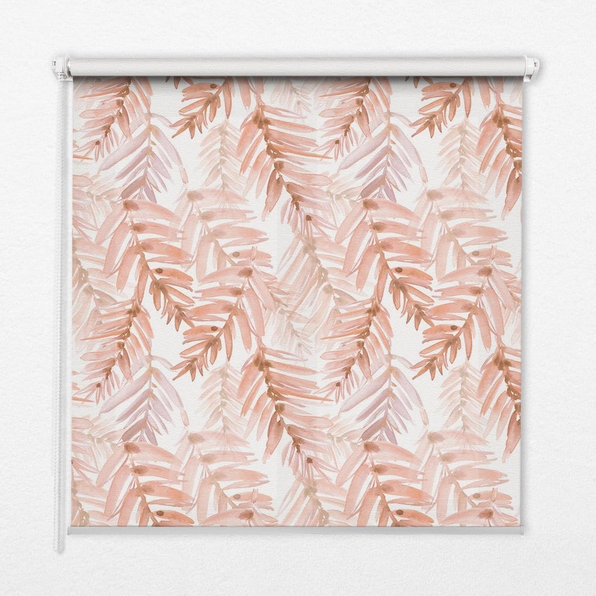 Lichtfilterend Rolgordijn met Decoratief Patroon in Roze - 140 x 140 cm
