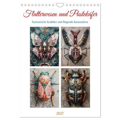Flatterwesen und Pustekäfer (Wandkalender 2027 DIN A4 hoch), CALVENDO Monatskalender