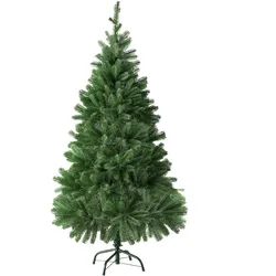 tectake Weihnachtsbaum künstlich mit Metallständer Spritzguss  Grün