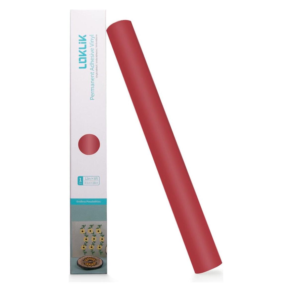 Loklik Permanent Adhesive Vinyl Matte - Red (SG-JST-0353-US-L-B2B)