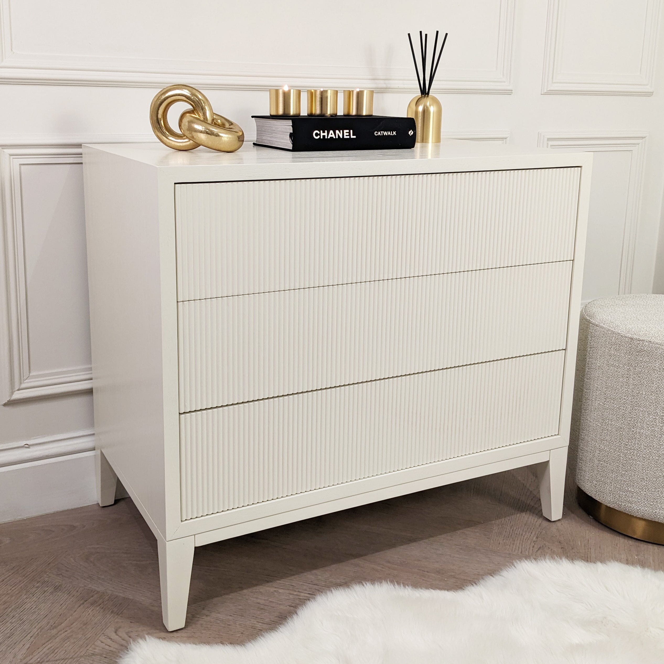 Metropolitan Ivory Premium Chest of Drawers