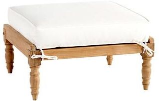 Ceylon Teak Ottoman - Ballard Designs