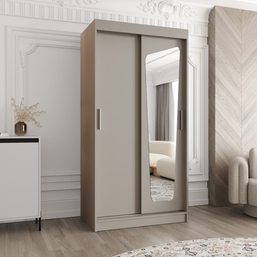 17 Stories Cashmere Wardrobe - Affordable Calm for Small Spaces Cashmere 202cm H X 100cm W X 52cm D