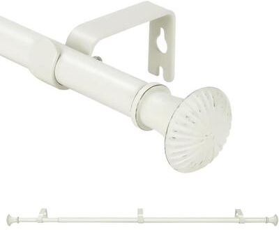Urbanest "5/8"" Telescoping Single Curtain Rod Set with Trumpet Finials"