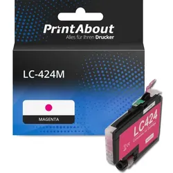 Druckerpatrone kompatibel mit Brother LC-424M - Magenta