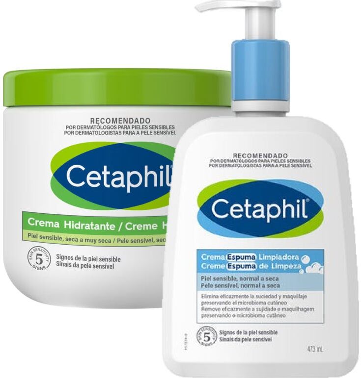 Cetaphil Pack Crema Hidratante 453g + Loción Limpiadora 473ml