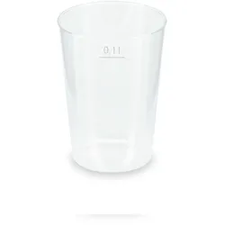 DeinPack 1400 Mehrwegbecher 100ml Made in Germany  Getränkebecher mit Eichstrich  wiederverwendbar