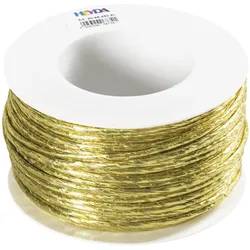 Heyda, Draht, Papierkordel mit Draht 2mmx100m gold (100 m)