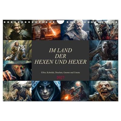 Im Land der Hexen und Hexer (Wandkalender 2027 DIN A4 quer), CALVENDO Monatskalender