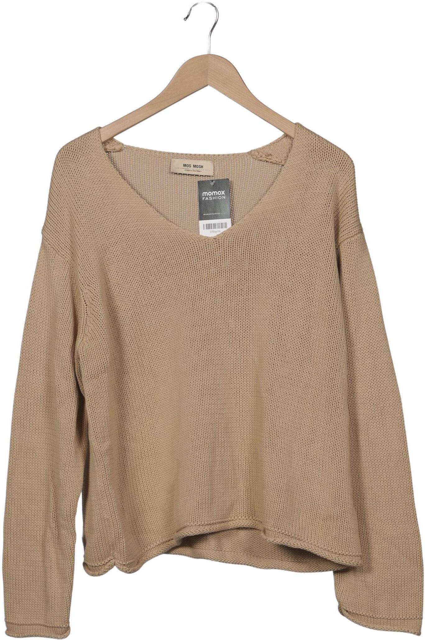 Mos Mosh Damen Pullover, Beige, Gr. L, Baumwolle - Second Hand