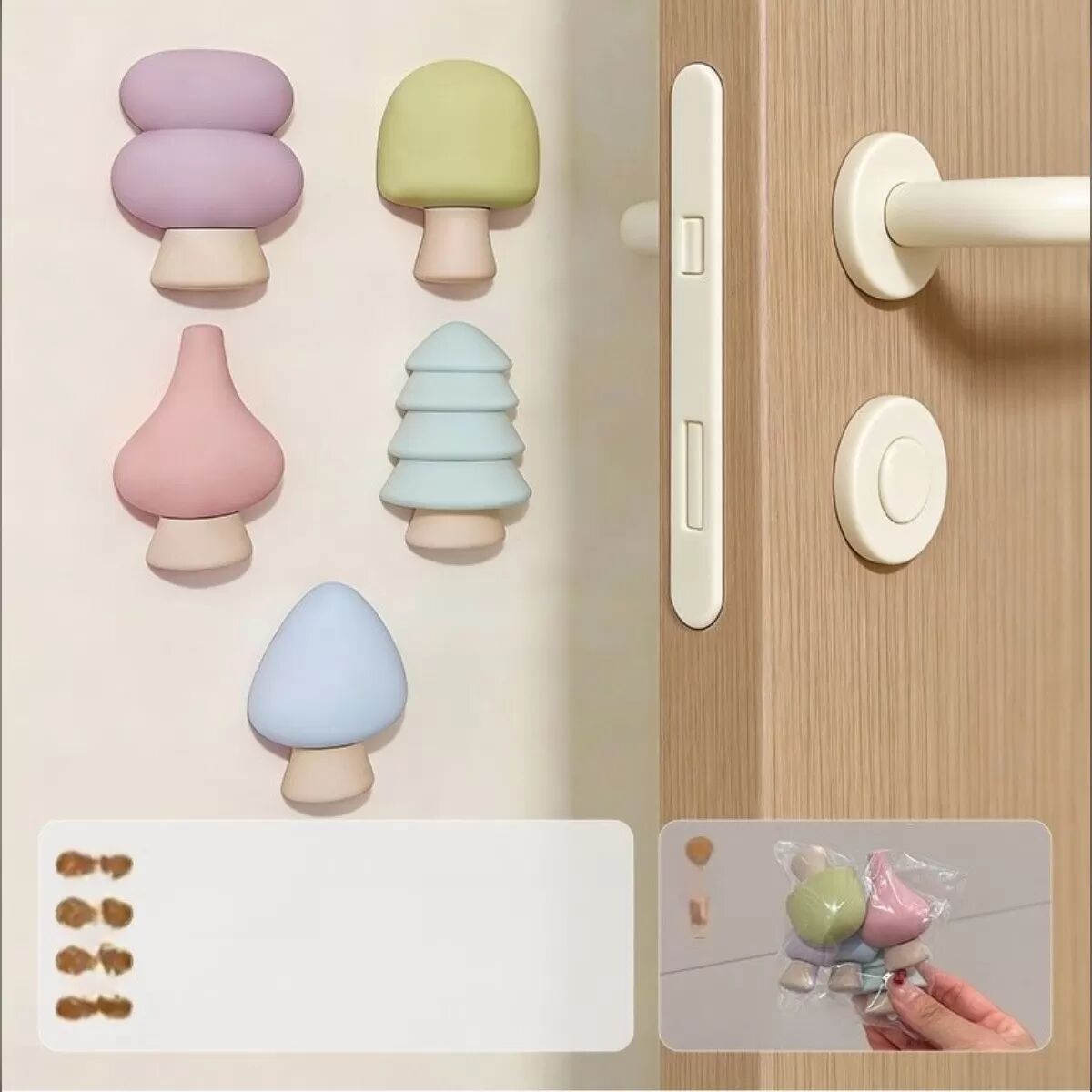 INF 5er-Pack Silikon-Eckenschützer – Stoßabsorbierend, Lärmreduzierend, Cartoon-Softkissen für Möbel und Babysicherheit