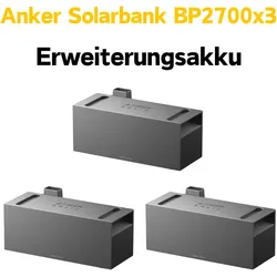 Anker SOLlX BP2700 Expansion Battery Erweiterungsbatterie Speicher Akku - BP2700 Erweiterungsakku x3