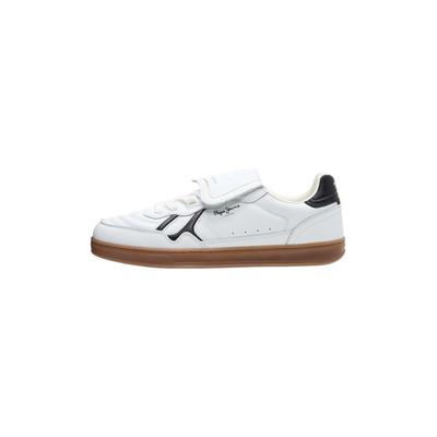 Trainingsschuh PEPE JEANS "Trainer BALL EQUIP M", Herren, Gr. 43, weiß, 95% Action Leather, 5% Polyurethan, Schuhe