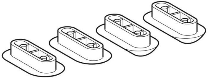Geberit set replacement buffer for toilet seat 598014000