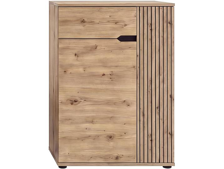 Schuhkommode GOODPRODUCT FJELL, Breite 80cm, 2 Türen, 1 Schubkasten, 3 Einlegeböden, 5 Fächer , braun (artisan eiche nachbildung), B:80cm H:98cm T:37cm, Holzwerkstoff, Sideboards, Schuhkommode, Garderobenschrank, Schuhschrank, Kommode, Sideboard, Anrichte