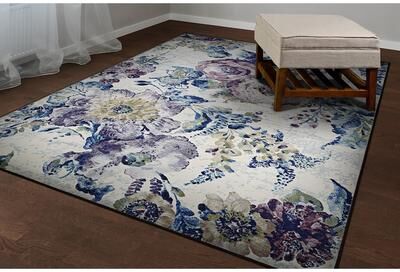 Dream Decor Rugs Provencal Rose Multicolor Floral Area Rug