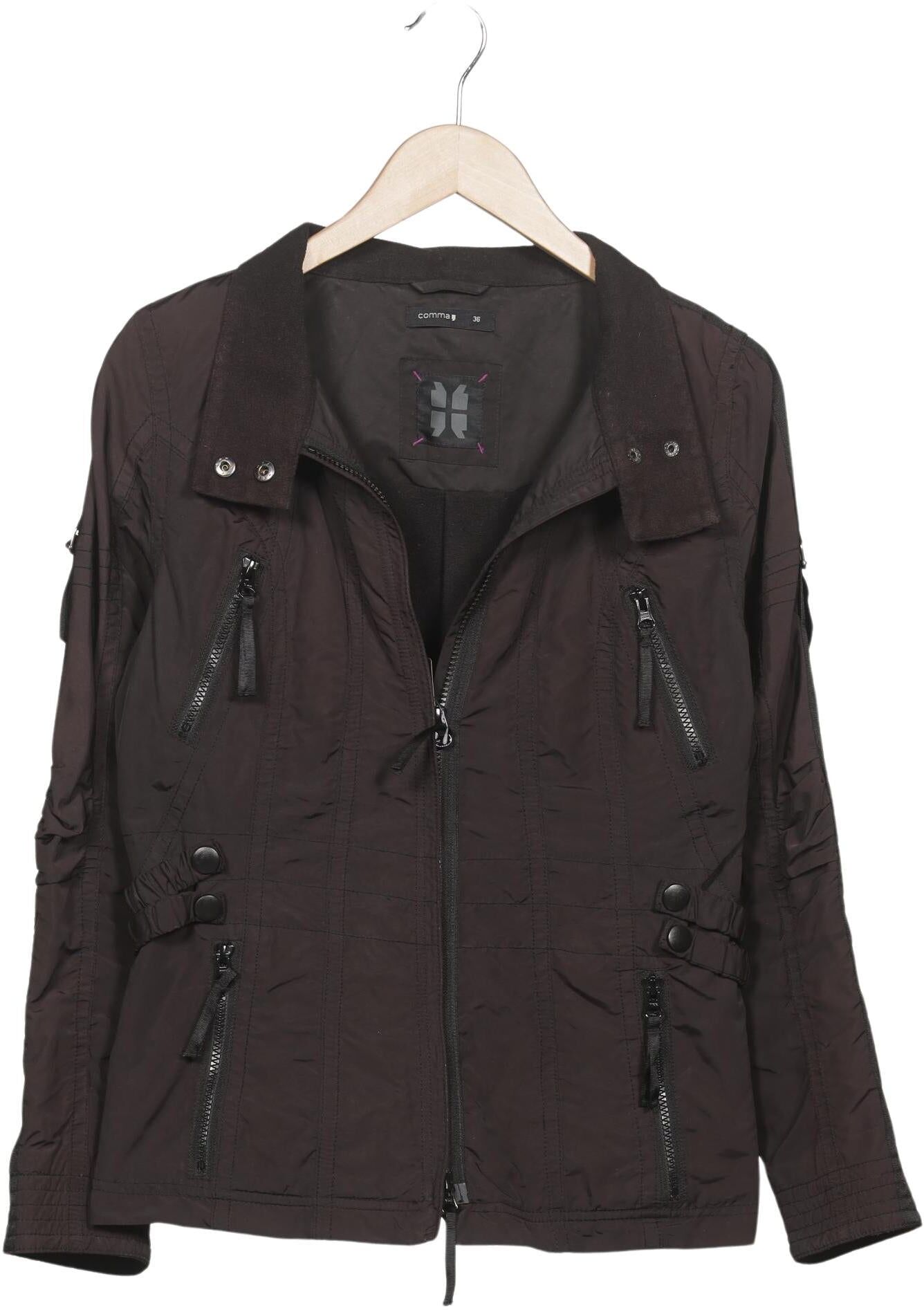 Comma Damen Jacke, Braun, Gr. EU 36, Synthetik - Second Hand