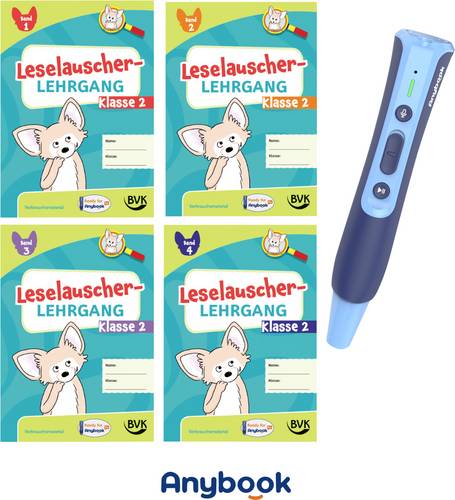 Anybook Starter-Set Starterset Leselauscher Trainingshefte mit Anybook Pro Audiostift Deutsch 1 St.
