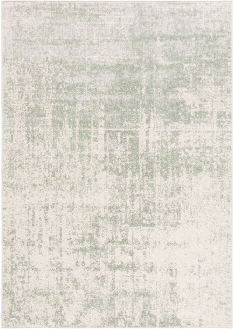 Borough Wharf Adirondack Abstract Area Rug In Sage / Ivory Ivory Rectangle 235 x 305 cm