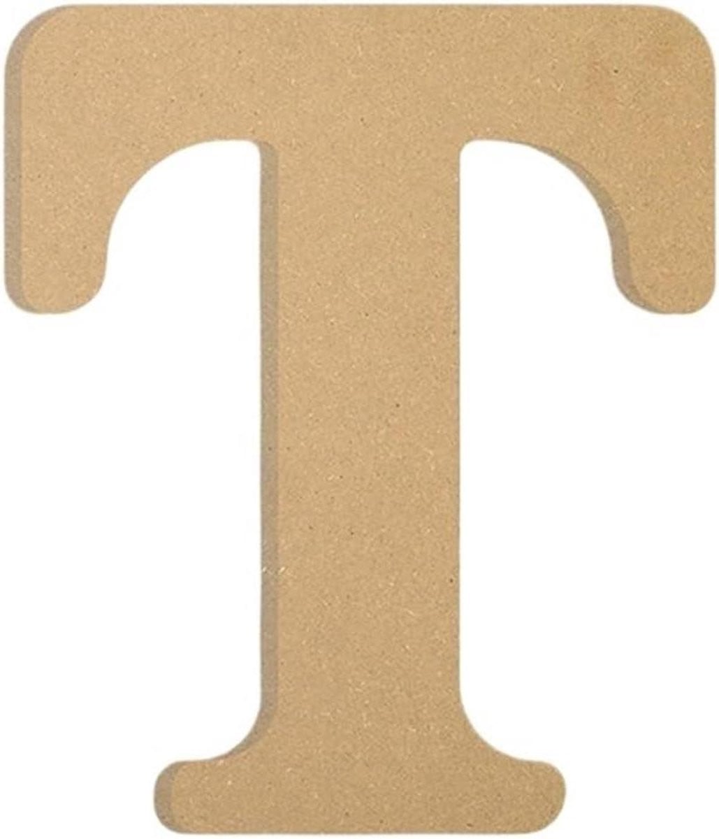 Houten Letter Alfabet Decoratie Natuurlijk Hout 10 cm